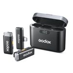 Godox WES2 KIT2 Sistem Microfon Wireless Dual 2.4 Ghz USB-C