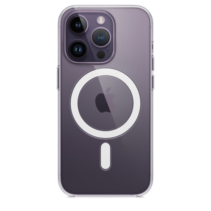 AppleHusadinSiliconcuMagSafepentruiPhone14ProTransparent