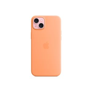 Apple Husa din Silicon cu MagSafe pentru iPhone 15 Plus Orange Sorbet