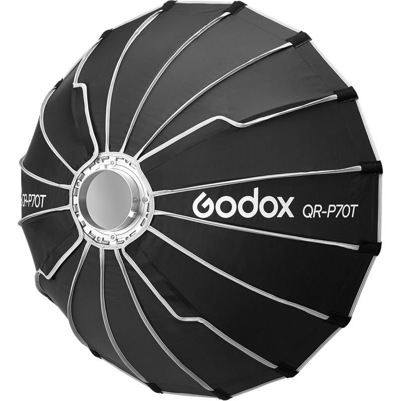 Godox-QR-P70T-Softbox-Parabolic-cu-Montaj-Rapid-pentru-Transmisiuni-Live