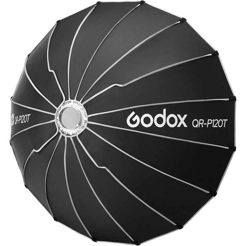 Godox-QR-P120T-Softbox-Parabolic-cu-Montaj-Rapid-pentru-Transmisiuni-Live