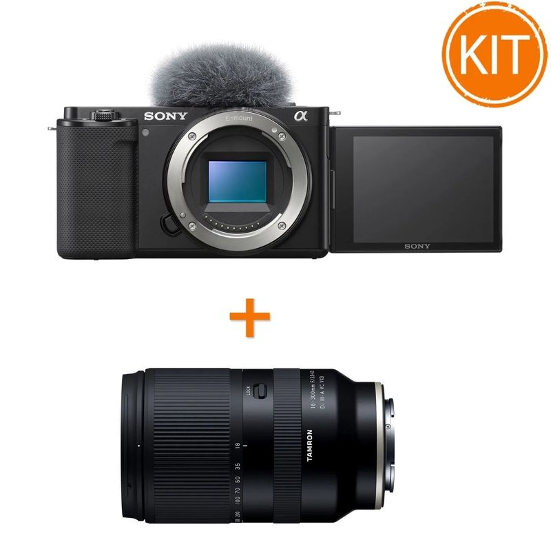 Bundle-Sony-Alpha-ZV-E10-body---Tamron-18-300mm-F3.5-6.3-Di-III-A-VC-VXD-Sony-E-mount