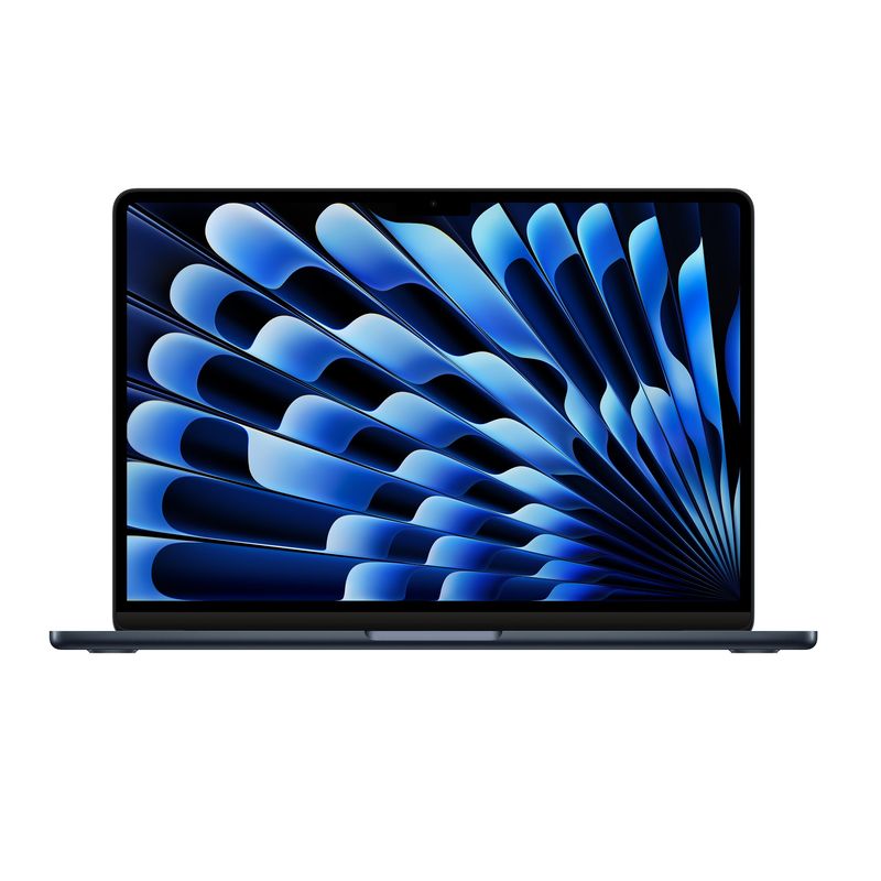 AppleMacBookAir13LaptopcuProcesorM38nucleeCPUsi10nucleeGPU16GBRAM512GBSSDMidnight