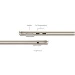 AppleMacBookAir13LaptopcuProcesorM38nucleeCPUsi10nucleeGPU8GBRAM512GBSSDStarlight