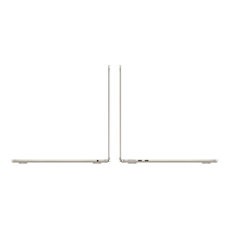 AppleMacBookAir15LaptopcuProcesorM38nucleeCPUsi10nucleeGPU8GBRAM256GBSSDStarlight