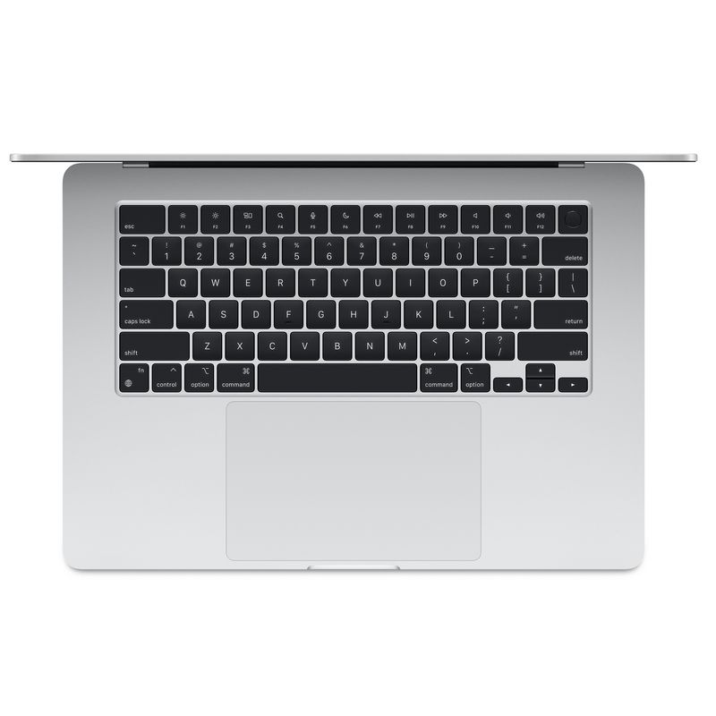 AppleMacBookAir15LaptopcuProcesorM38nucleeCPUsi10nucleeGPU8GBRAM512GBSSDSilver