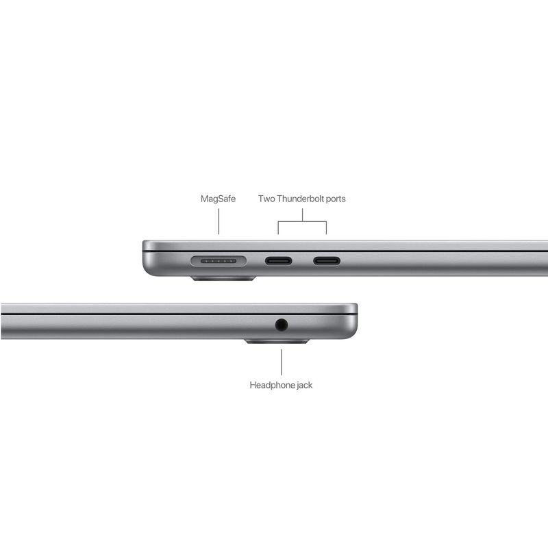 AppleMacBookAir15LaptopcuProcesorM38nucleeCPUsi10nucleeGPU8GBRAM512GBSSDSpaceGrey