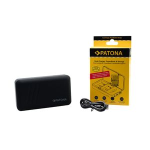 Patona Incarcator Dublu pentru Sony NP-FZ100 Functie Powerbank si Protectie pentru 2 Carduri SD