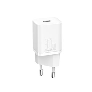 Baseus Incarcator Retea Super Si QC IC 30W Alb
