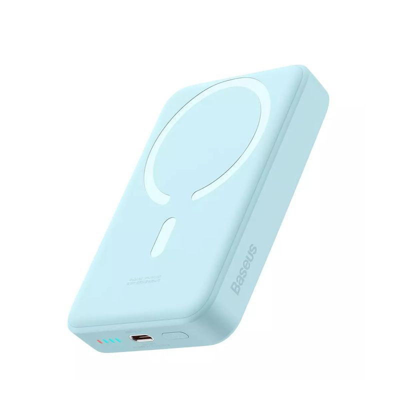 Baseus-Magnetic-Mini-Wireless-Fast-Charge-Acumulator-Extern-10000mAh-30W-Albastru-si-Cablu-USB-C-30cm