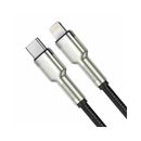 Baseus Cafule Seria Metal Cablu Lightining la USB-C PD 20W 1m Negru