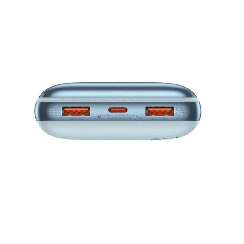 BaseusAcumulatorExternBipowProDigitalDisplayFastCharge20000mAh225WAlbastruCabluUSBUSBC03m