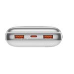 BaseusAcumulatorExternBipowProDigitalDisplayFastCharge20000mAh225WAlbCabluUSBUSBC03m