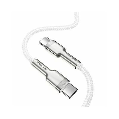 Baseus Cafule Metal Series Cablu USB-C 100W 1m Alb