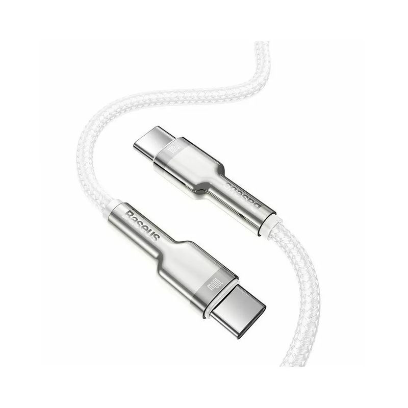 Baseus-Cafule-Metal-Series-Cablu-USB-C-100W-1m-Alb-2