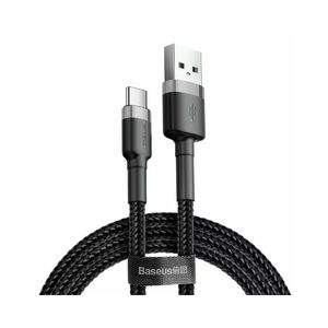 Baseus Cafule Cablu USB-A la  USB-C 3A 0.5m Gri/Negru