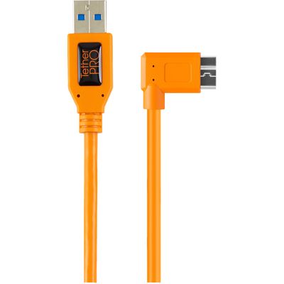 TetherTools TetherPro Cablu Adaptor USB 3.0 la USB 3.0 Micro-B 50cm Portocaliu