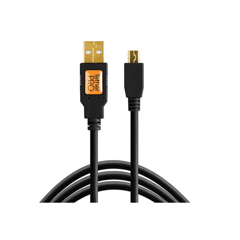 TetherTools-TetherPro-Cablu-USB-2.0-la-Mini-B-5-Pin-30cm-Negru