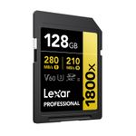 Lexar®Professional1800xSDXCUHSII128GBCardGOLDSeries
