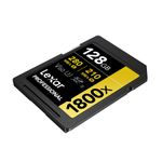 Lexar®Professional1800xSDXCUHSII128GBCardGOLDSeries