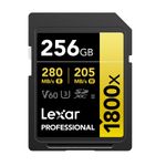 Lexar Card de Memorie SDXC Professional UHS-II BL 1800x 256GB V60 Gold