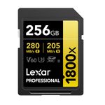 LexarCarddeMemorieSDXCProfessionalUHSIIBL1800x256GBV60Gold