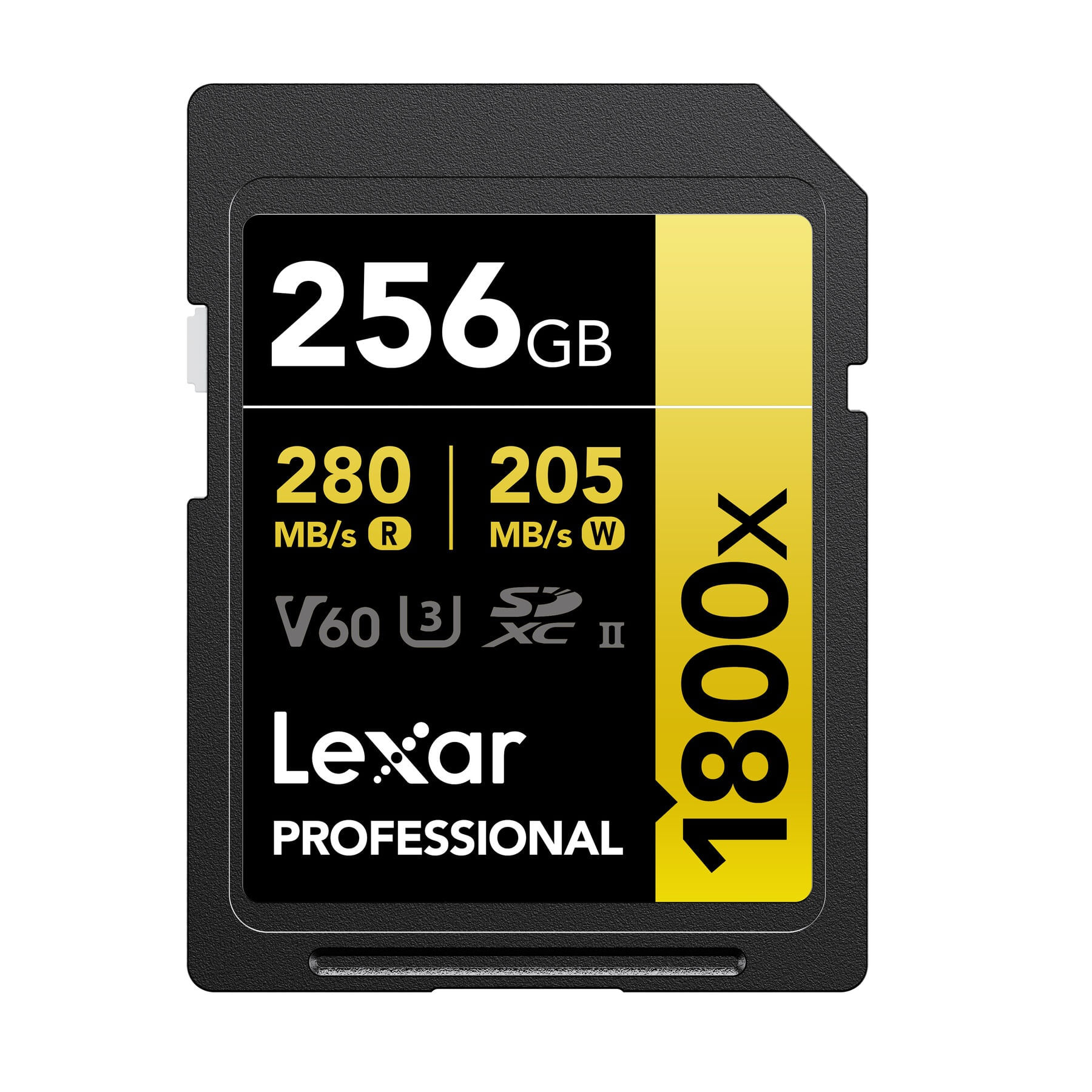 Lexar Card de Memorie SDXC Professional UHS-II BL 1800x 256GB V60 Gold