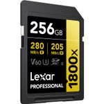 LexarCarddeMemorieSDXCProfessionalUHSIIBL1800x256GBV60Gold