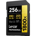 LexarCarddeMemorieSDXCProfessionalUHSIIBL1800x256GBV60Gold