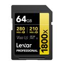 Lexar Card de Memorie SDXC Professional UHS-II BL 1800x 64GB V60 Gold