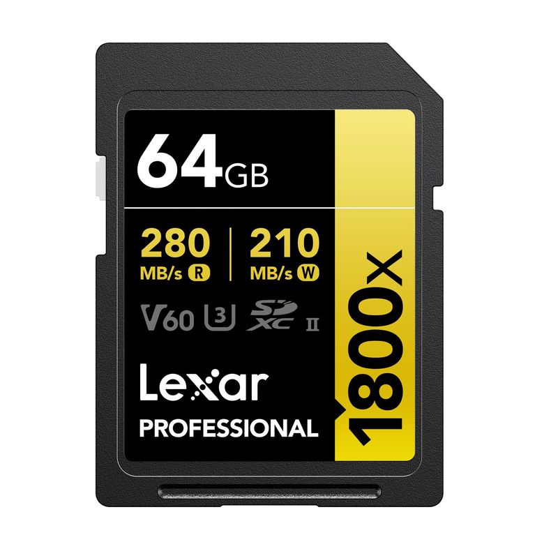 Lexar-Card-de-Memorie-SDXC-Professional-UHS-II-BL-1800x-64GB-V60-Gold