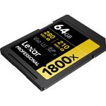 LexarCarddeMemorieSDXCProfessionalUHSIIBL1800x64GBV60Gold