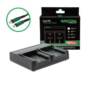 Patona Incarcator Premium Dual PD pentru Fujifilm NP-W235 Intrare/iesire USB-C