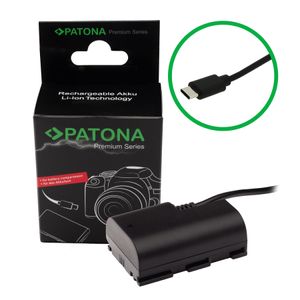 Patona Premium Adaptor Acumulator cu Intrare USB-C pentru Canon LP-E6 LP-E6N LP-E6NH