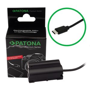 Patona Premium Adaptor Acumulator cu intrare USB-C pentru Nikon EN-EL15a, EN-EL15b, EN-EL15c