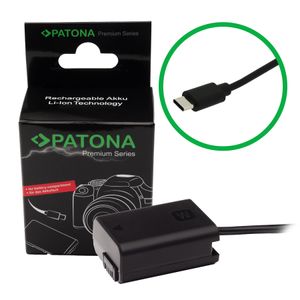 Patona Premium Adaptor Acumulator cu intrare USB-C pentru Sony NP-FW50