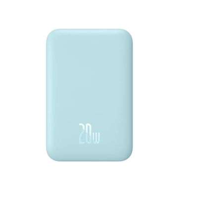Baseus Acumulator Extern Magnetic Mini Wireless Fast Charge 6000mAh 20W Albastru + Cablu USB-C 30cm