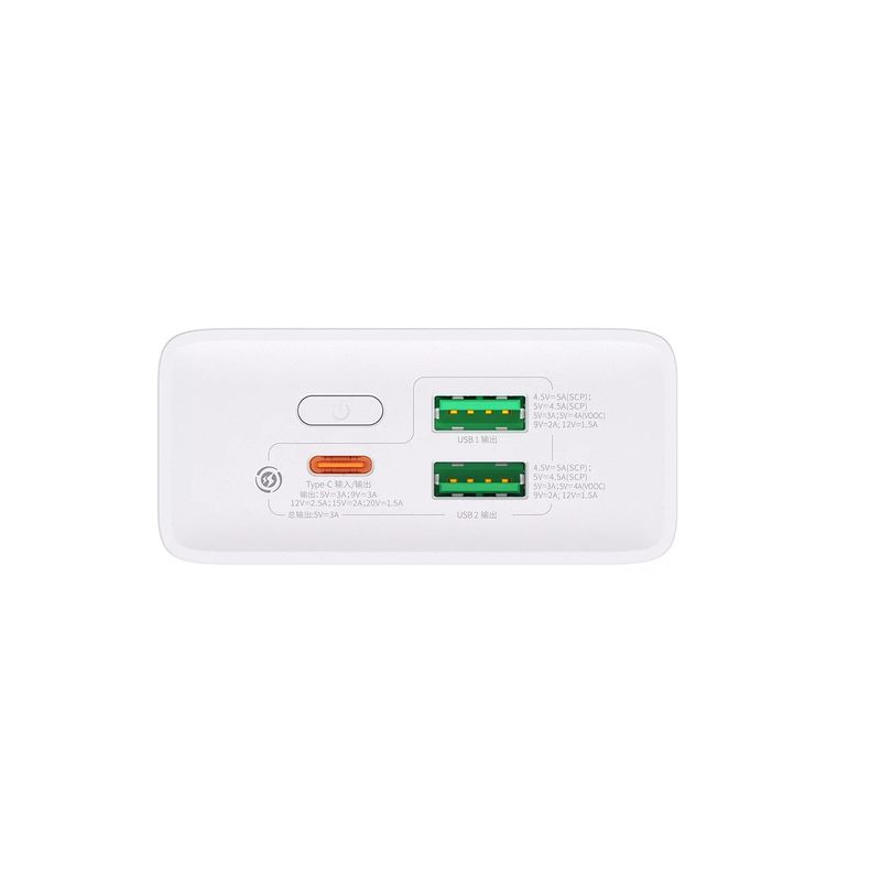 BaseusAdaman2AcumulatorExtern20000mAh30WAlbCabluUSBUSBC03m