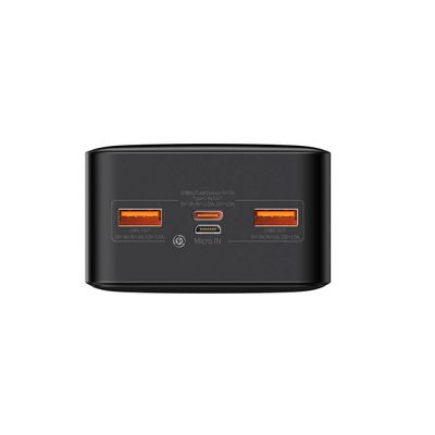 Baseus Bipow Acumulator Extern 30000mAh 20W Negru + Cablu USB Micro 25cm