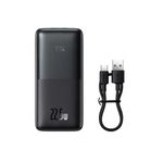 BaseusBipowProAcumulatorExtern10000mAh225WNegruCabluUSBUSBC03m
