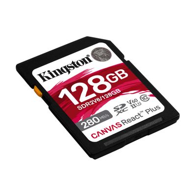 Kingston Canvas React Plus Card de Memorie SDXC 128GB UHS-II U3 Clasa 10 V60