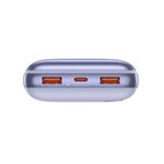 BaseusBipowProAcumulatorExtern20000mAh225WPurpleCabluUSBUSBC03m