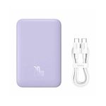 Baseus-Magnetic-Mini-Air-Wireless-Acumulator-Extern-10000mAh-20W-Violet---Cablu-USB-C-30cm