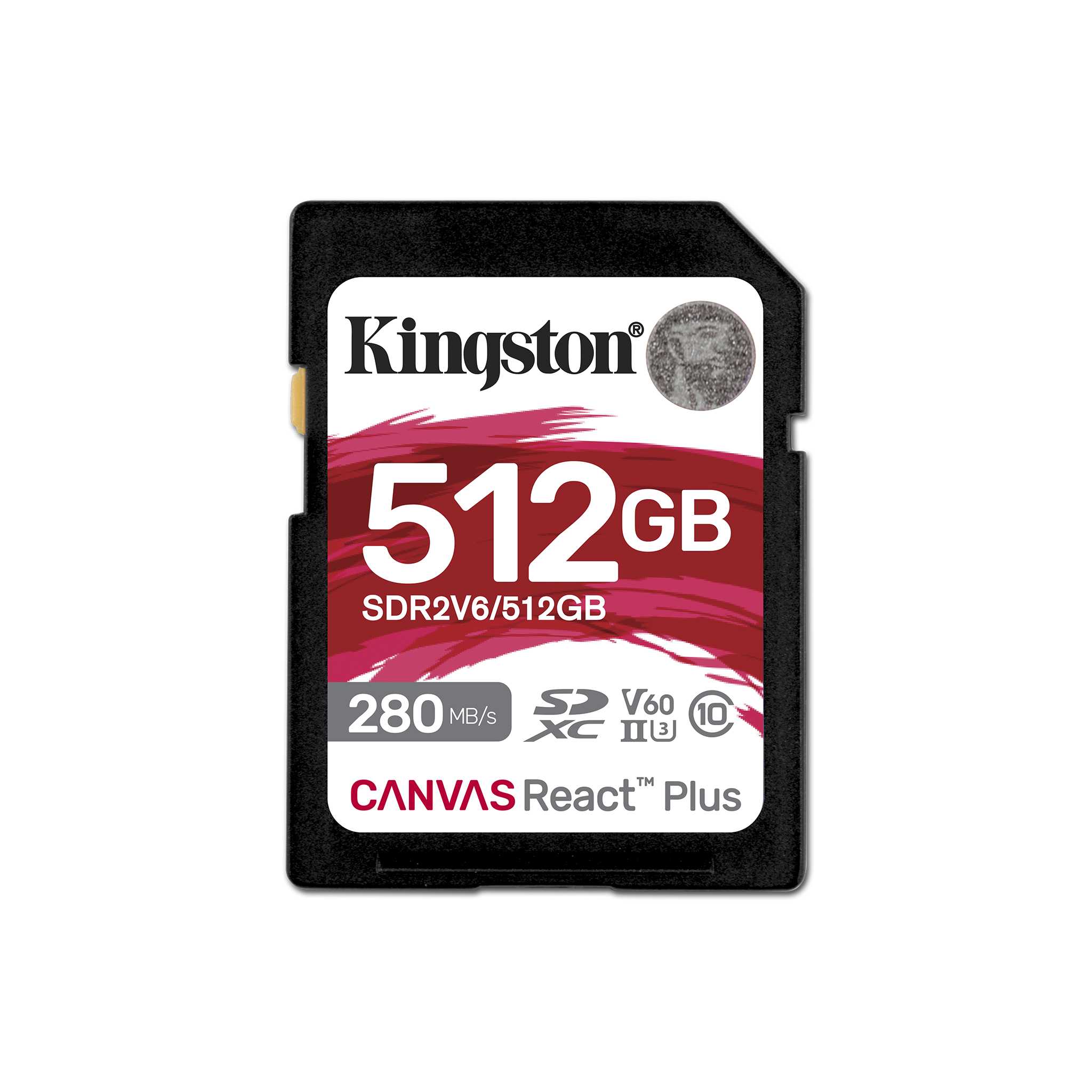 Kingston Canvas React Plus Card de Memorie SDXC 512GB UHS-II U3 Clasa 10 V60