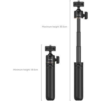 SmallRig 4367 Smartphone Vlog Tripod Kit VK-30 Advanced Version - Minitrepied cu Suport pentru Smartphone si Lampa Video