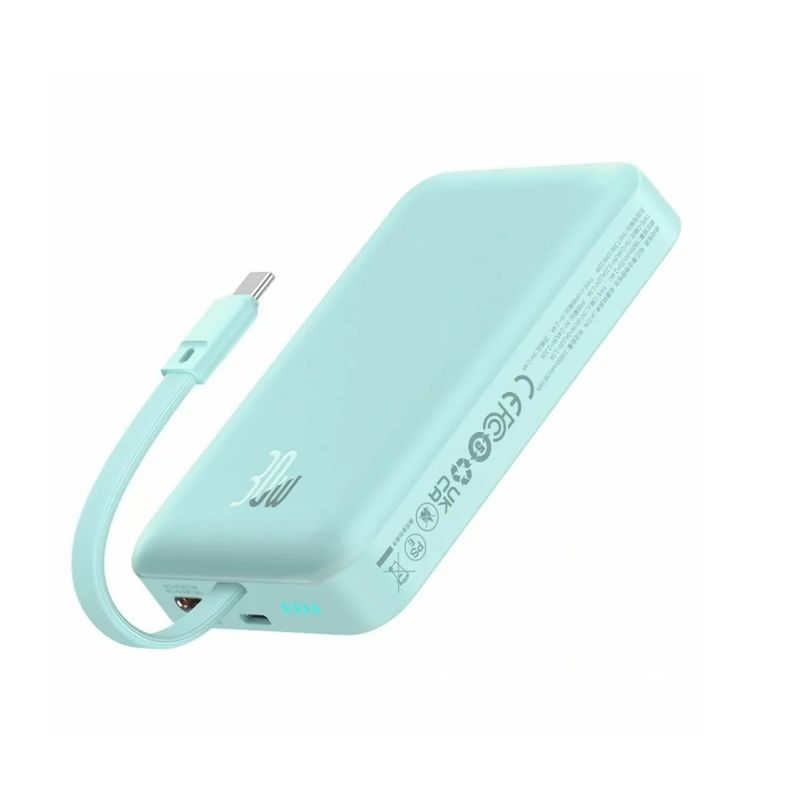 Baseus-Magnetic-Mini-Wireless-Acumulator-Extern-USB-C-10000mAh-30W-Albastru