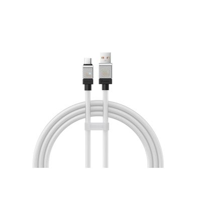 Baseus CoolPlay Cablu Fast Charge USB-A la USB-C 100W 1m Alb