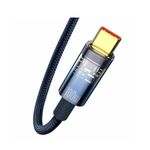 BaseusExplorerCabluUSBlaUSBC100W1mAlbastru