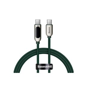 Baseus Display Cablu Fast Charge USB-C 100W 1m Verde