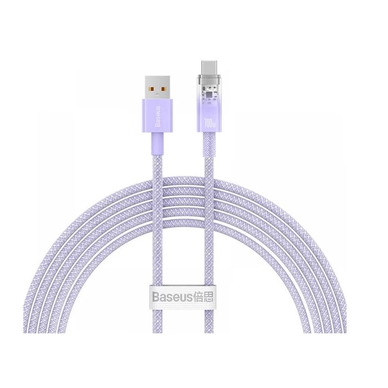 Baseus-Explorer-Series-Cablu-USB-la-USB-C-100W-2m-Mov